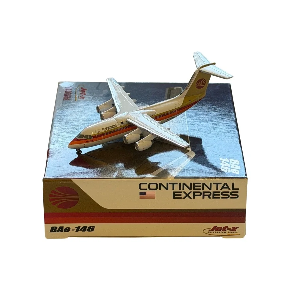 1:400 Scale Jet-X JXM313 Continental Express BAe-146 Diecast Airplane #N403XV